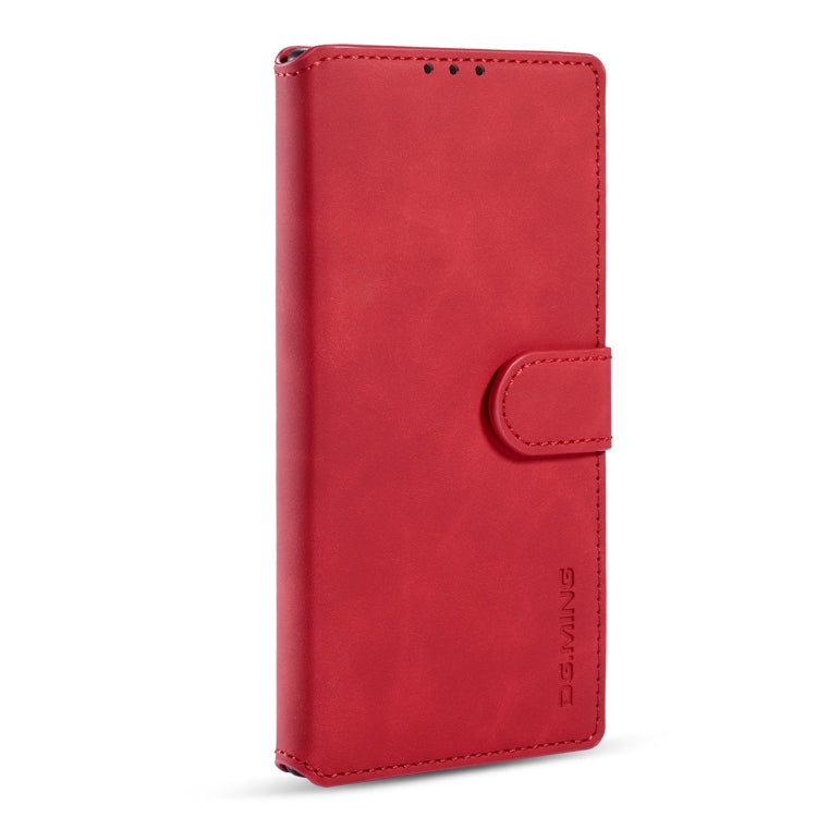 DG.MING Retro Oil Side Horizontal Flip Case with Holder & Card Slots & Wallet, Compatible with Samsung Galaxy Note20 Ultra