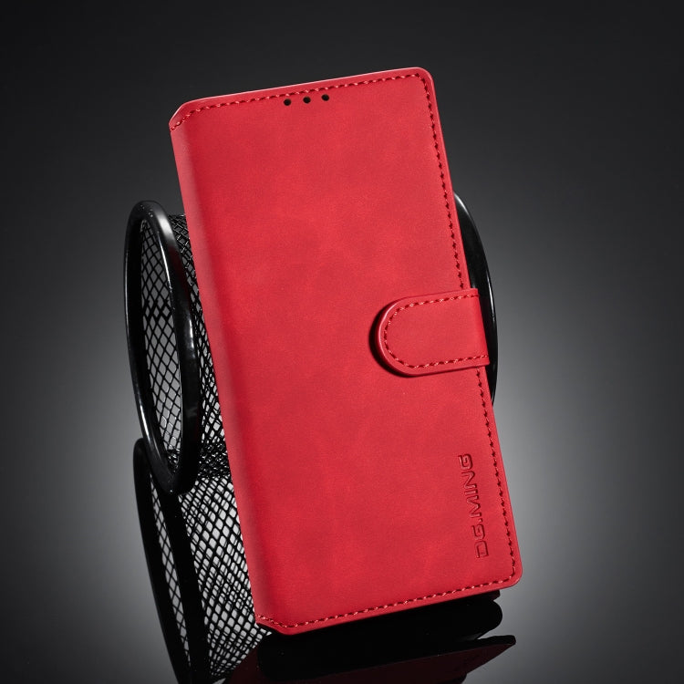 DG.MING Retro Oil Side Horizontal Flip Case with Holder & Card Slots & Wallet, Compatible with Samsung Galaxy Note20 Ultra