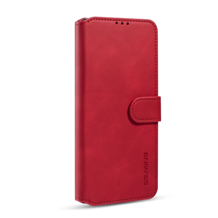 DG.MING Retro Oil Side Horizontal Flip Case with Holder & Card Slots & Wallet, Compatible with Samsung Galaxy Note20
