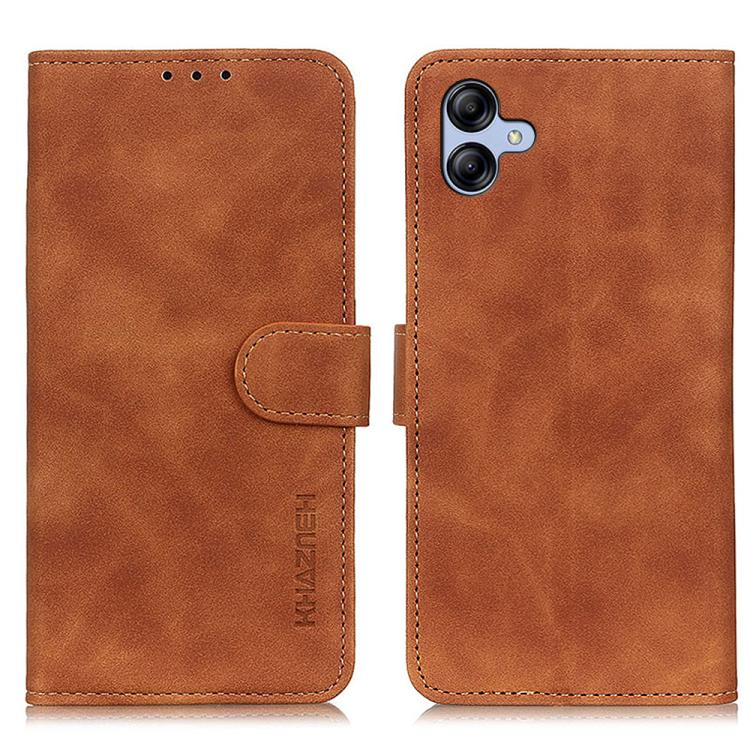 KHAZNEH Retro Texture Horizontal Flip Leather Phone Case
