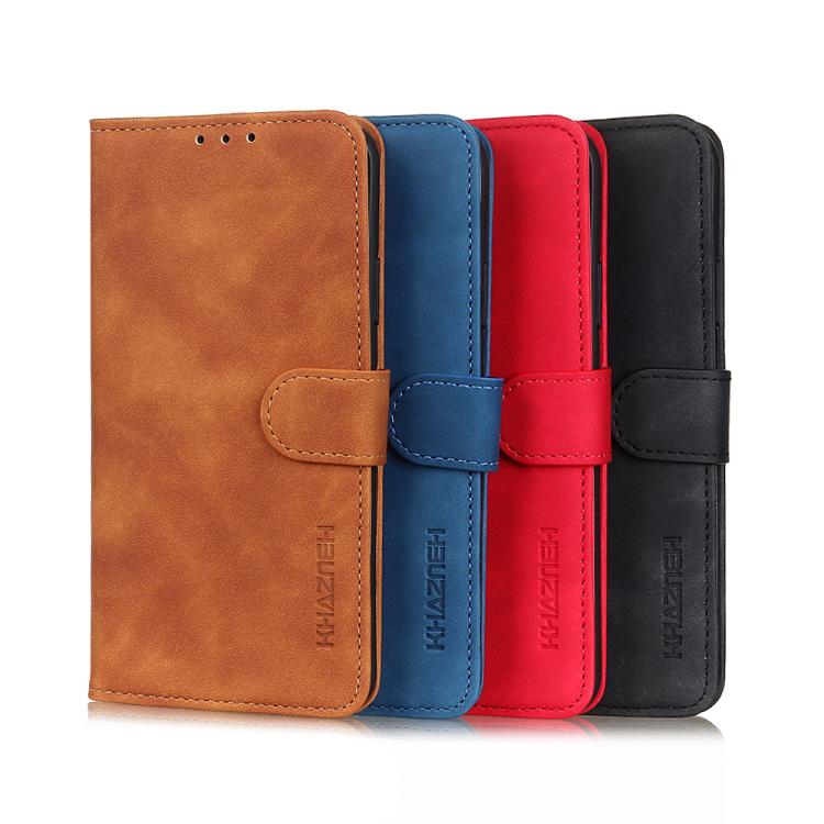 KHAZNEH Retro Texture Flip Leather Phone Case