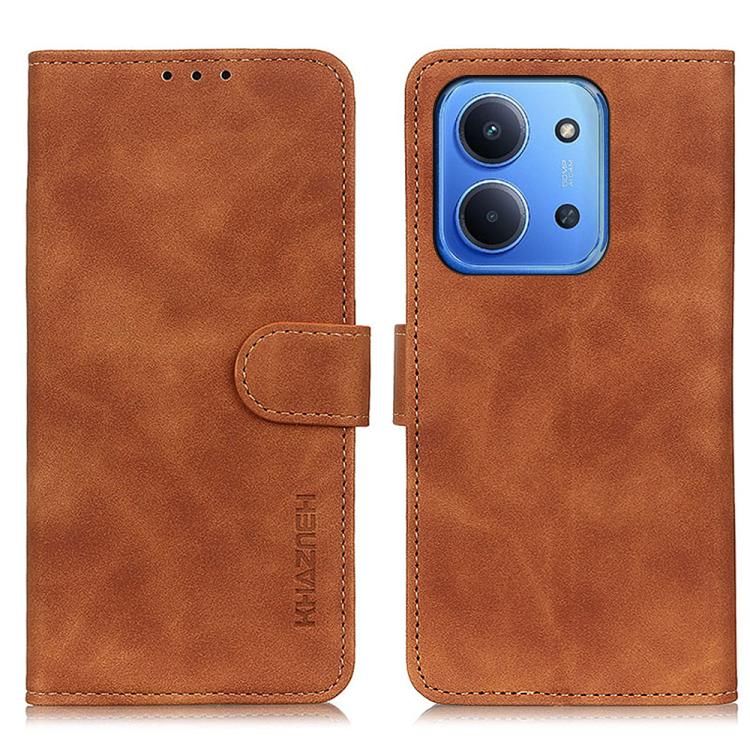KHAZNEH Retro Texture Flip Leather Phone Case