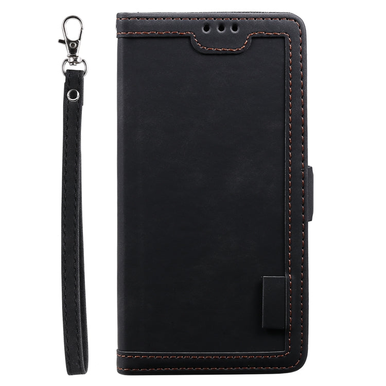 Retro Splicing Horizontal Flip Leather Phone Case, Compatible with Samsung Galaxy S25+ 5G