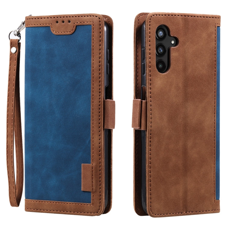 Retro Splicing Horizontal Flip Leather Phone Case, Compatible with Samsung Galaxy S25+ 5G