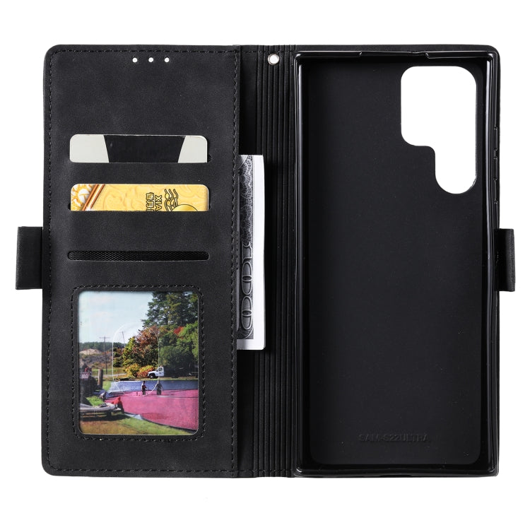 Retro Splicing Horizontal Flip Leather Phone Case, Compatible with Samsung Galaxy S25 Ultra 5G