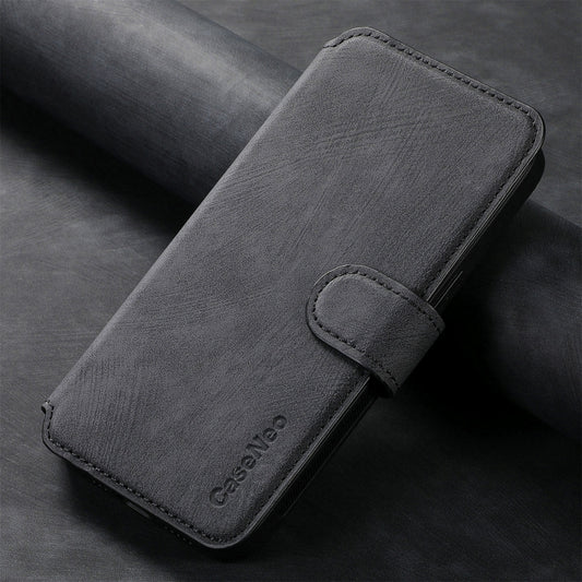 CaseNeo MagSafe RFID Anti-theft Retro Leather Phone Case