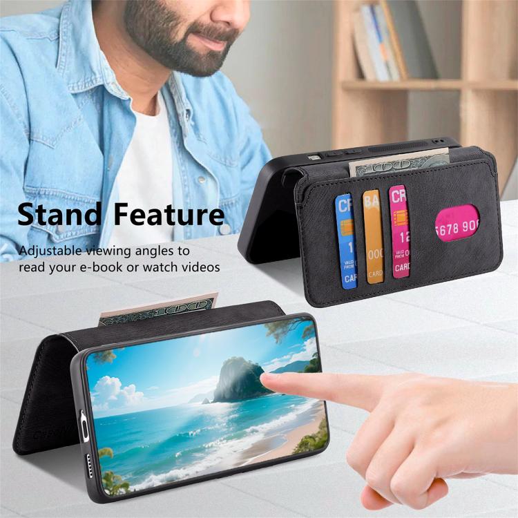CaseNeo MagSafe RFID Anti-theft Retro Leather Phone Case