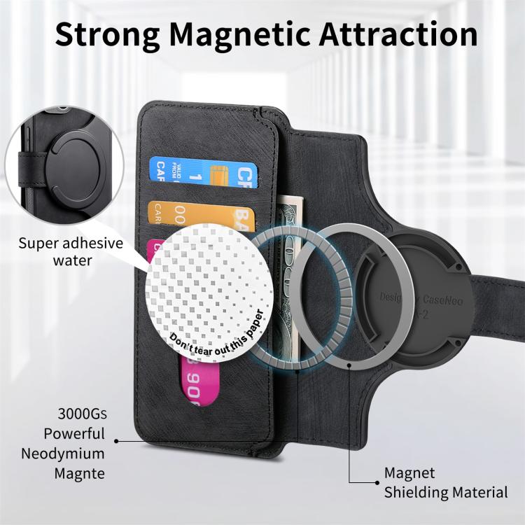 CaseNeo MagSafe RFID Anti-theft Retro Leather Phone Case