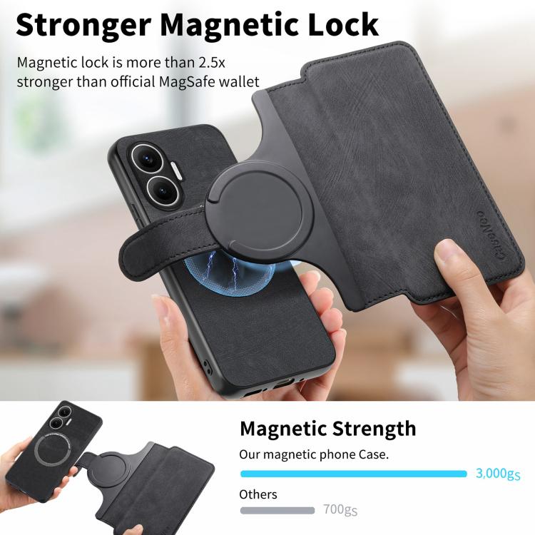 CaseNeo MagSafe RFID Anti-theft Retro Leather Phone Case