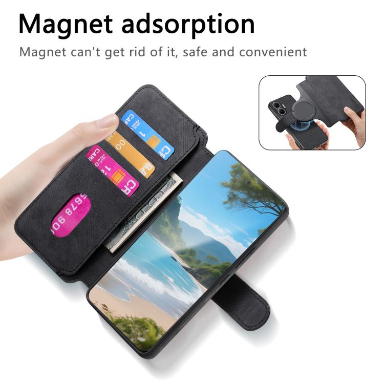 CaseNeo MagSafe RFID Anti-theft Retro Leather Phone Case