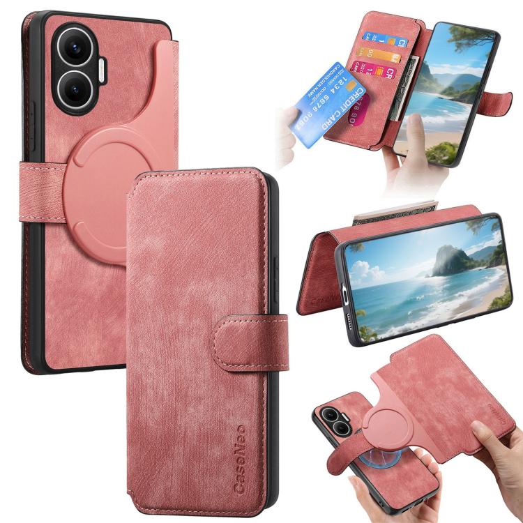 CaseNeo MagSafe RFID Anti-theft Retro Leather Phone Case