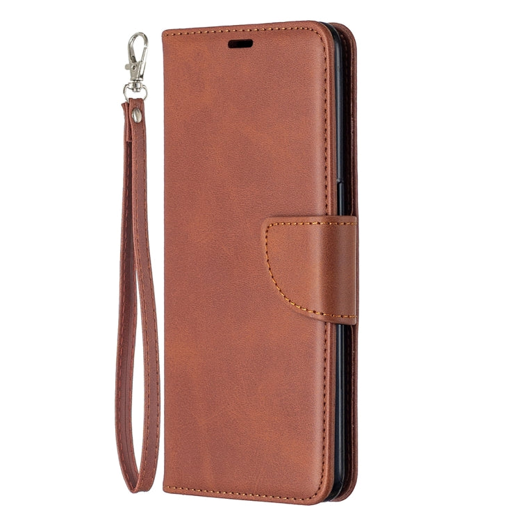 Retro Lambskin Texture Pure Color Horizontal Flip PU Leather Case with Holder & Card Slots & Wallet & Lanyard, Compatible with OPPO Reno4 5G