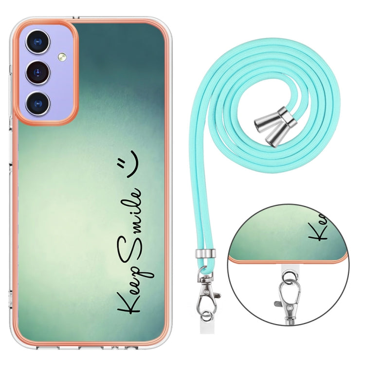 Electroplating Dual-side IMD Phone Case with Lanyard, Compatible with Samsung Galaxy A16 5G