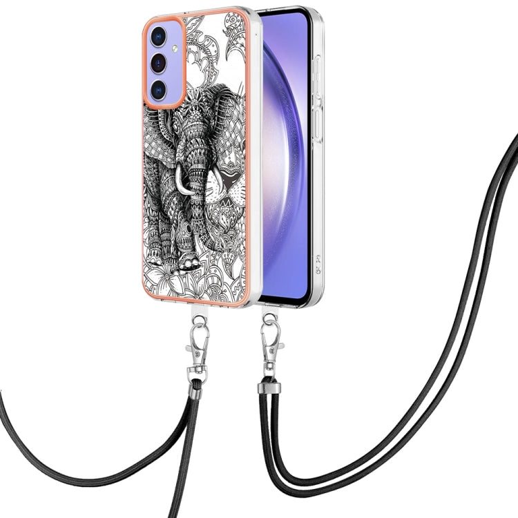 Electroplating Dual-side IMD Phone Case with Lanyard, Compatible with Samsung Galaxy A16 5G