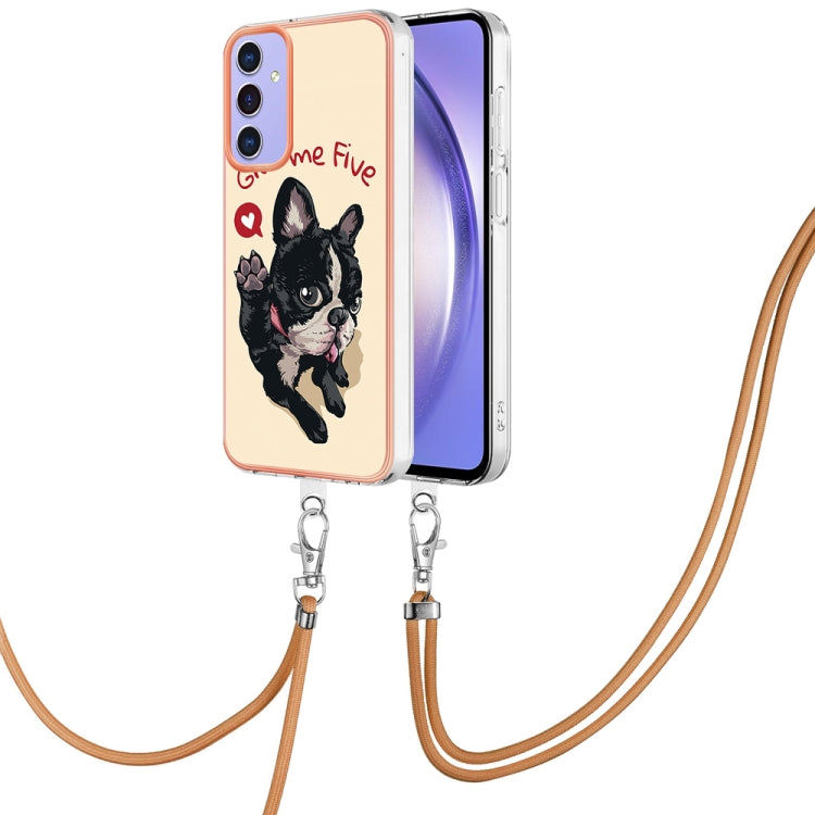 Electroplating Dual-side IMD Phone Case with Lanyard, Compatible with Samsung Galaxy A16 5G