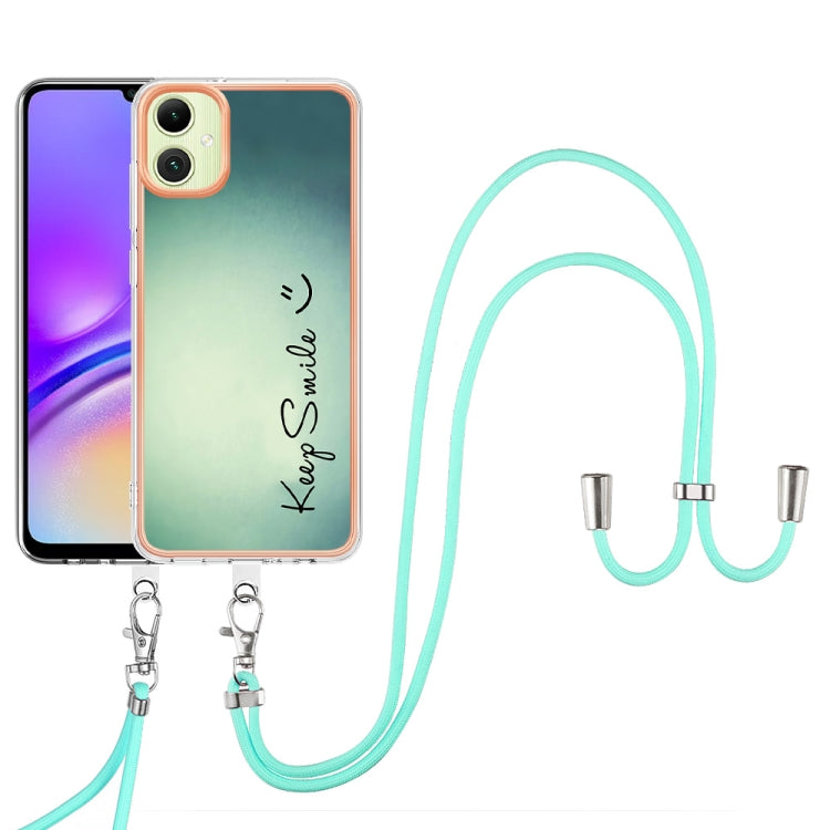 Electroplating Dual-side IMD Phone Case with Lanyard, Compatible with Samsung Galaxy A06 4G
