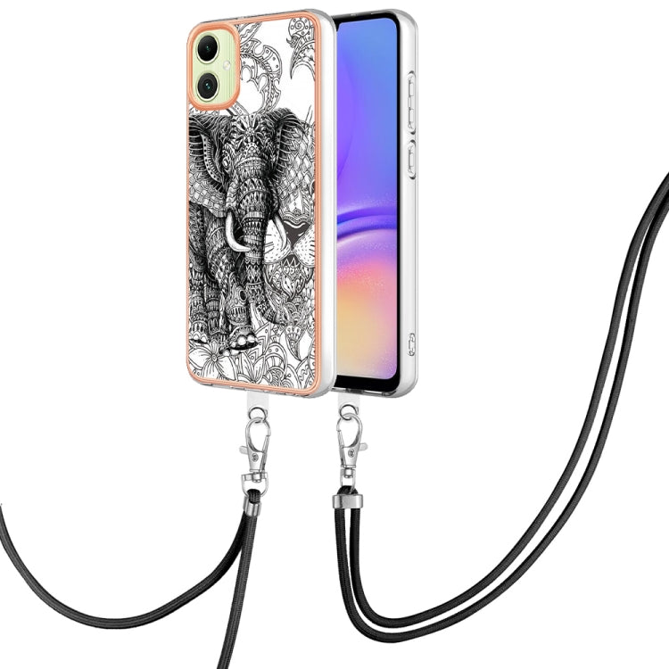 Electroplating Dual-side IMD Phone Case with Lanyard, Compatible with Samsung Galaxy A06 4G