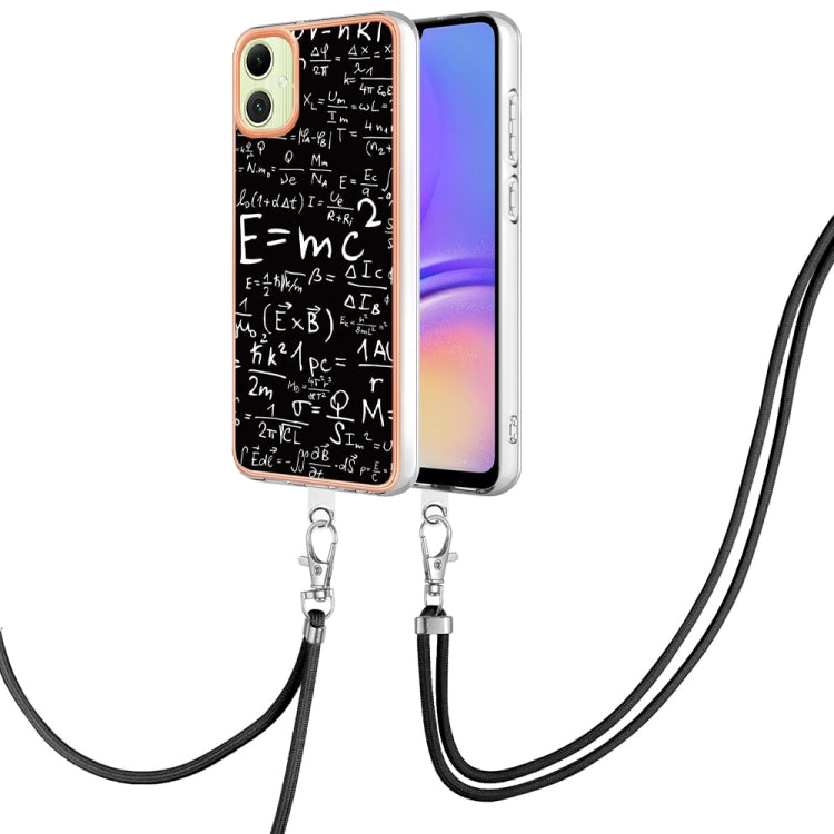 Electroplating Dual-side IMD Phone Case with Lanyard, Compatible with Samsung Galaxy A06 4G