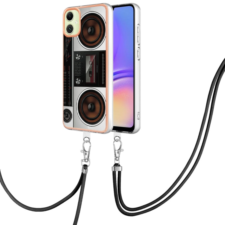 Electroplating Dual-side IMD Phone Case with Lanyard, Compatible with Samsung Galaxy A06 4G