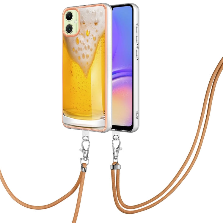 Electroplating Dual-side IMD Phone Case with Lanyard, Compatible with Samsung Galaxy A06 4G