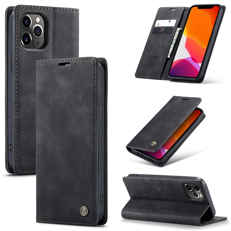 CaseMe-013 Multifunctional Retro Frosted Horizontal Flip Leather Case with Card Slot & Holder & Wallet, Compatible with iPhone 12 Pro Max