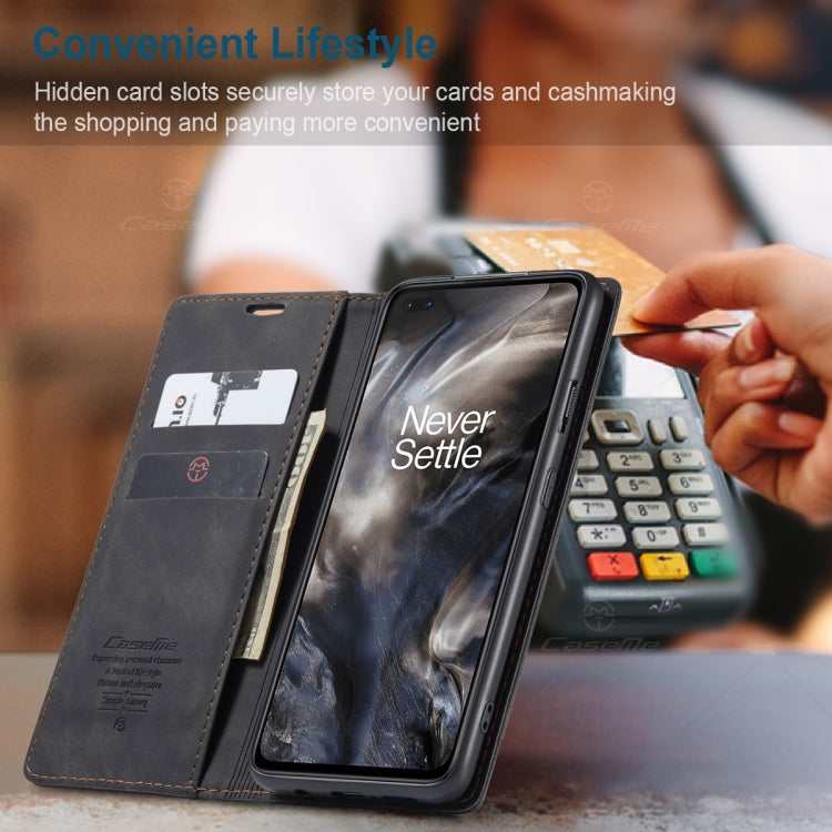 CaseMe-013 Multifunctional Retro Frosted Horizontal Flip Leather Case with Card Slot & Holder & Wallet, Compatible with OnePlus Nord