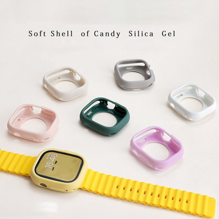 Candy Silicone Half Coverage Watch Case, Compatible with Apple Watch Series 45mm