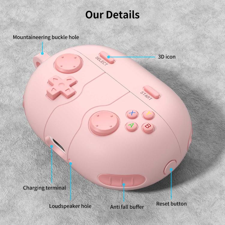 Retro Game Console Style Silicone Earbuds Case