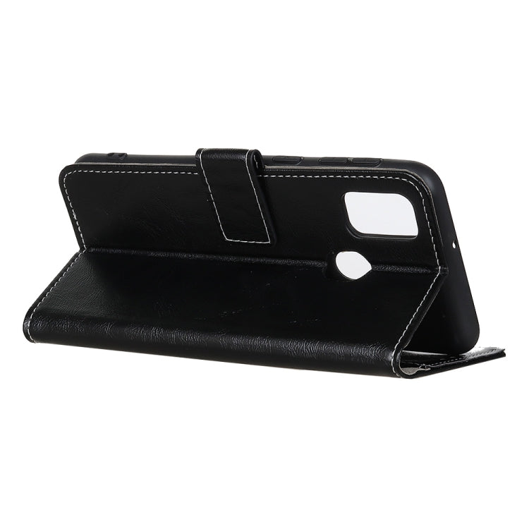Compatible with OPPO A53 2020 Retro Crazy Horse Texture Horizontal Flip Leather Case with Holder & Card Slots & Photo Frame & Wallet, Compatible with OPPO A53 2020