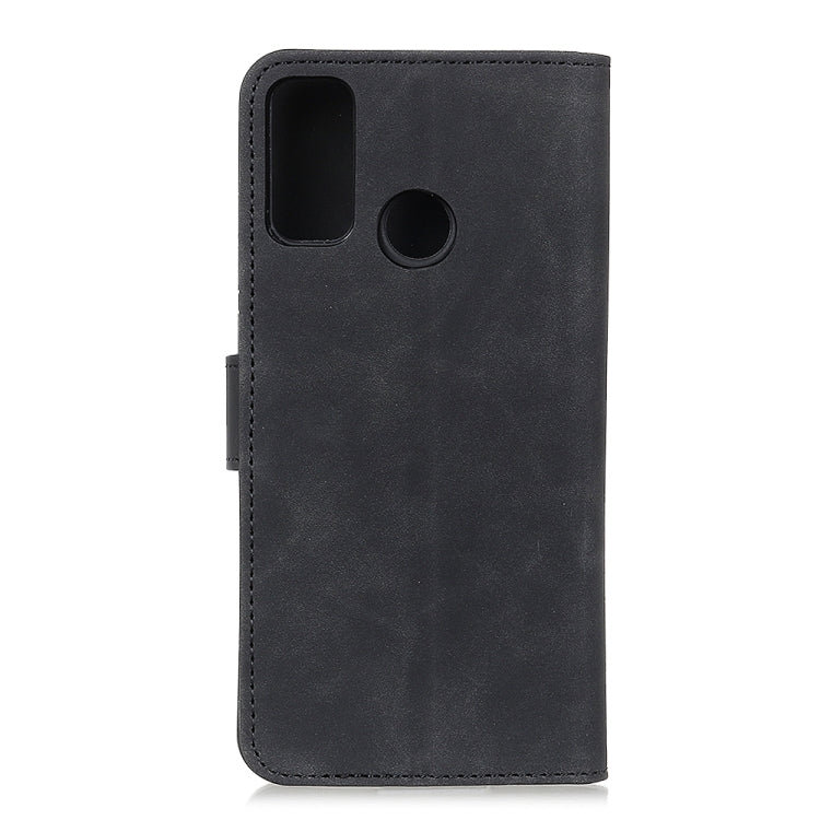 Compatible with OPPO A53 2020 Retro Texture PU + TPU Horizontal Flip Leather Case with Holder & Card Slots & Wallet, Compatible with OPPO A53 2020