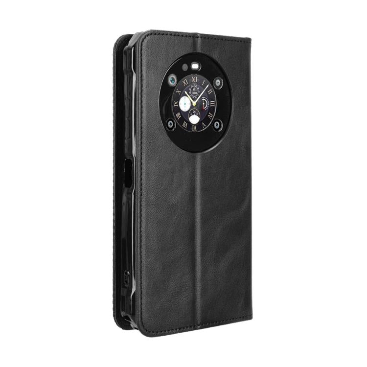 Magnetic Buckle Retro Texture Leather Phone Case, Compatible with Fossibot F109