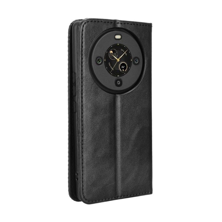 Magnetic Buckle Retro Texture Leather Phone Case, Compatible with Fossibot S3 Pro