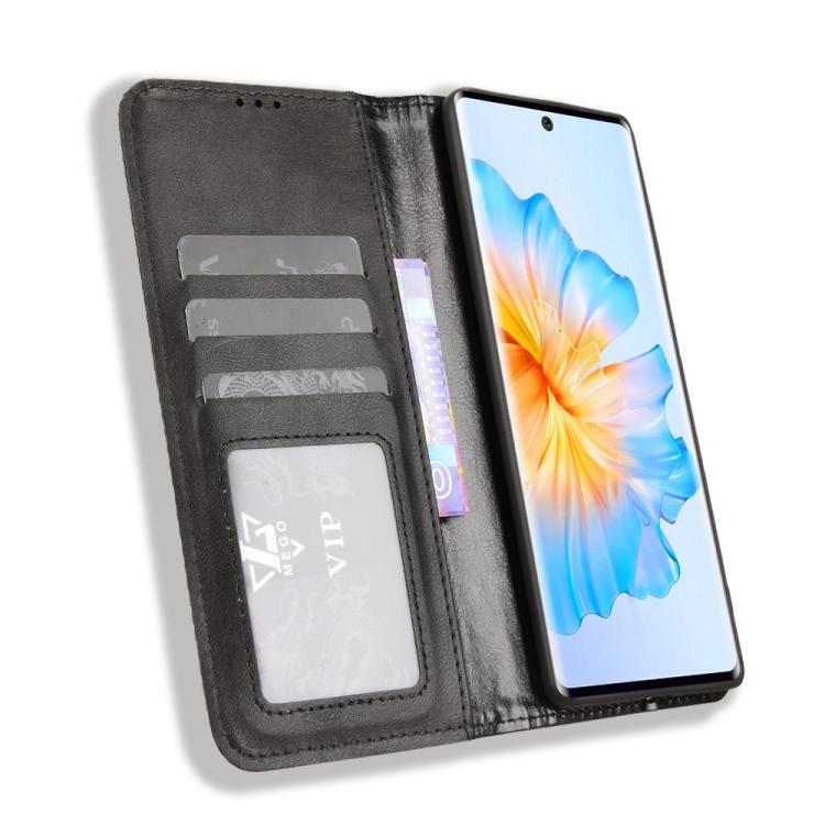 Magnetic Buckle Retro Texture Leather Phone Case, Compatible with Fossibot S3 Pro