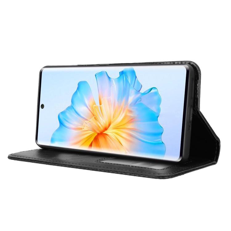Magnetic Buckle Retro Texture Leather Phone Case, Compatible with Fossibot S3 Pro