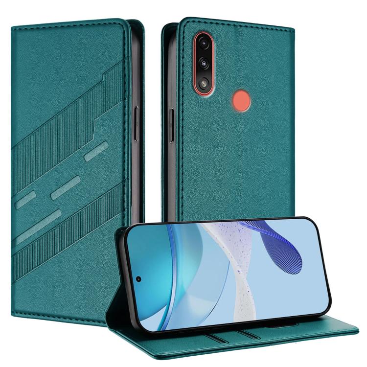 Embossed Multi-functional Wallet Retro Leather Phone Case, Compatible with Motorola Moto E7 Power