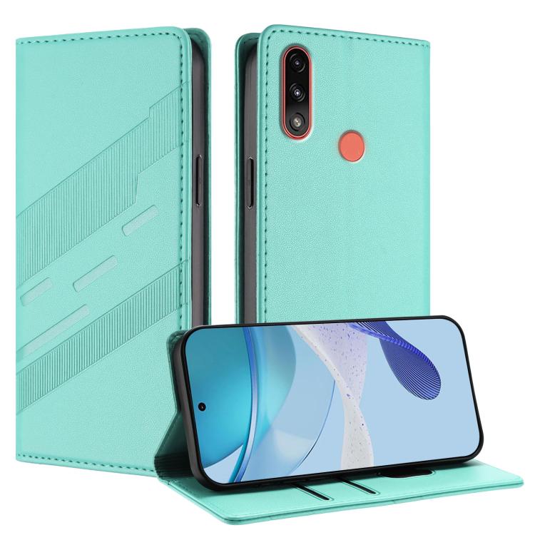 Embossed Multi-functional Wallet Retro Leather Phone Case, Compatible with Motorola Moto E7 Power