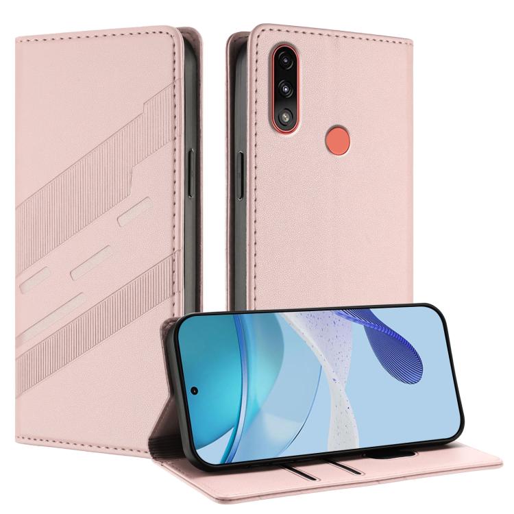 Embossed Multi-functional Wallet Retro Leather Phone Case, Compatible with Motorola Moto E7 Power