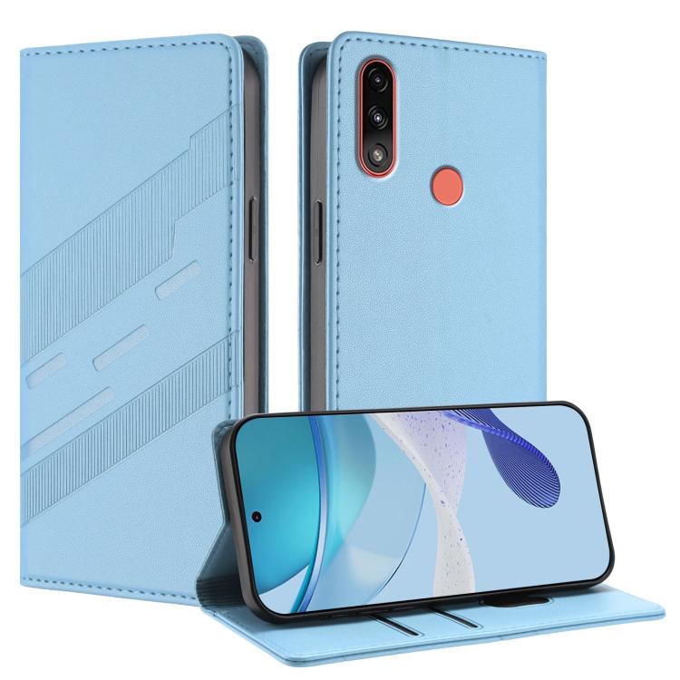 Embossed Multi-functional Wallet Retro Leather Phone Case, Compatible with Motorola Moto E7 Power