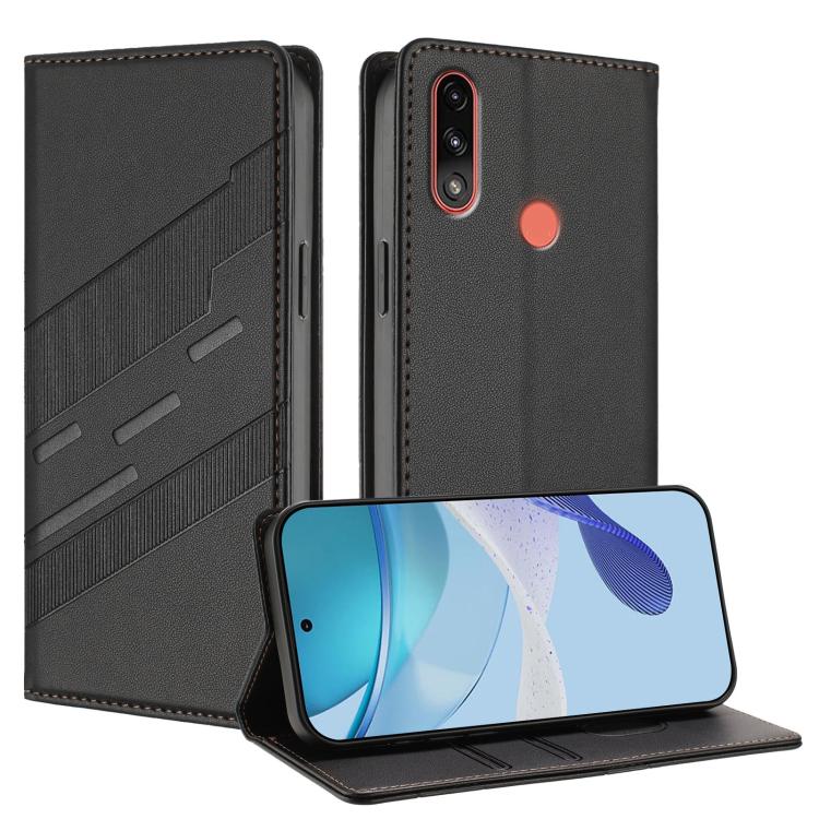 Embossed Multi-functional Wallet Retro Leather Phone Case, Compatible with Motorola Moto E7 Power