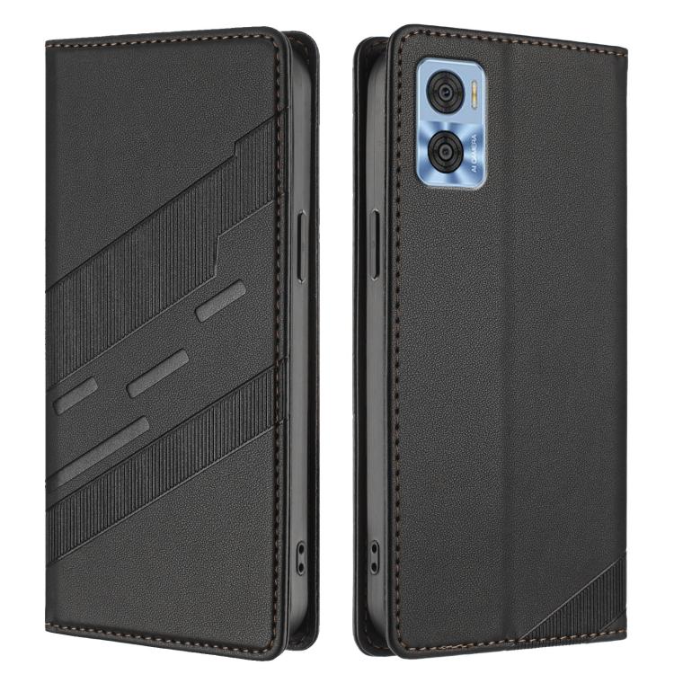 Embossed Multi-functional Wallet Retro Leather Phone Case, Compatible with Motorola Moto E22