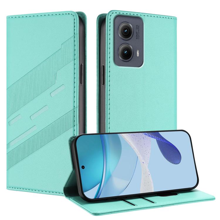 Embossed Multi-functional Wallet Retro Leather Phone Case, Compatible with Motorola Edge 5G 2024