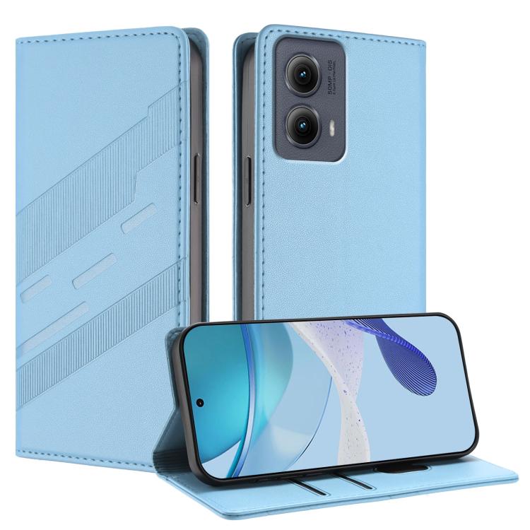 Embossed Multi-functional Wallet Retro Leather Phone Case, Compatible with Motorola Edge 5G 2024