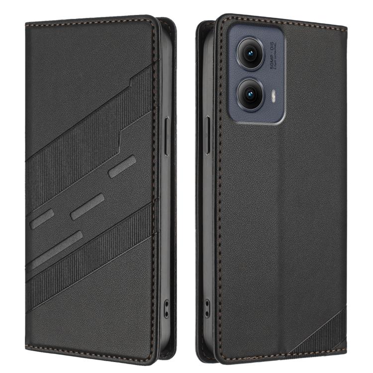 Embossed Multi-functional Wallet Retro Leather Phone Case, Compatible with Motorola Edge 5G 2024