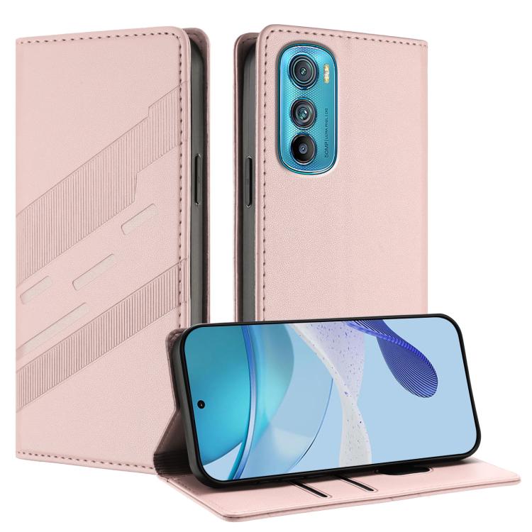 Embossed Multi-functional Wallet Retro Leather Phone Case, Compatible with Motorola Edge 30