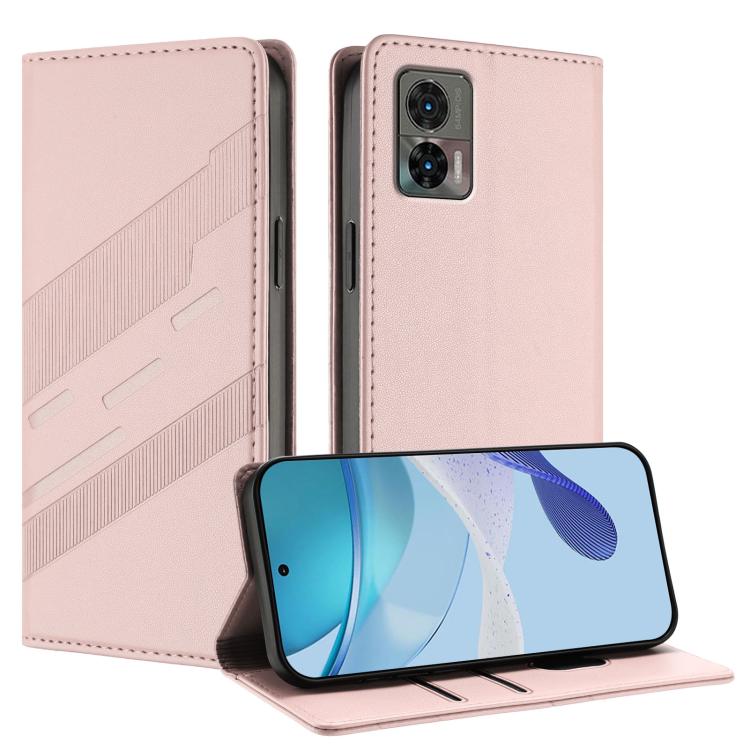 Embossed Multi-functional Wallet Retro Leather Phone Case, Compatible with Motorola Edge 30 Neo
