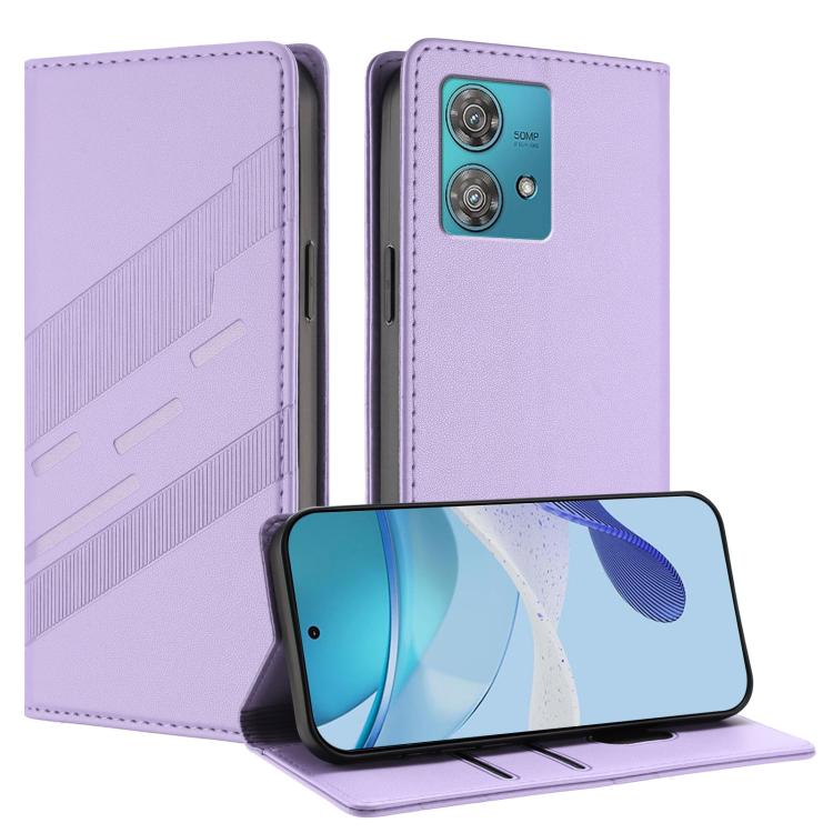 Embossed Multi-functional Wallet Retro Leather Phone Case, Compatible with Motorola Edge 40 Neo 5G