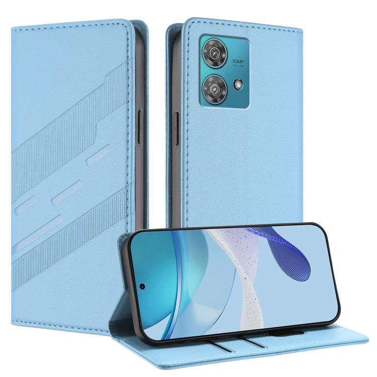 Embossed Multi-functional Wallet Retro Leather Phone Case, Compatible with Motorola Edge 40 Neo 5G