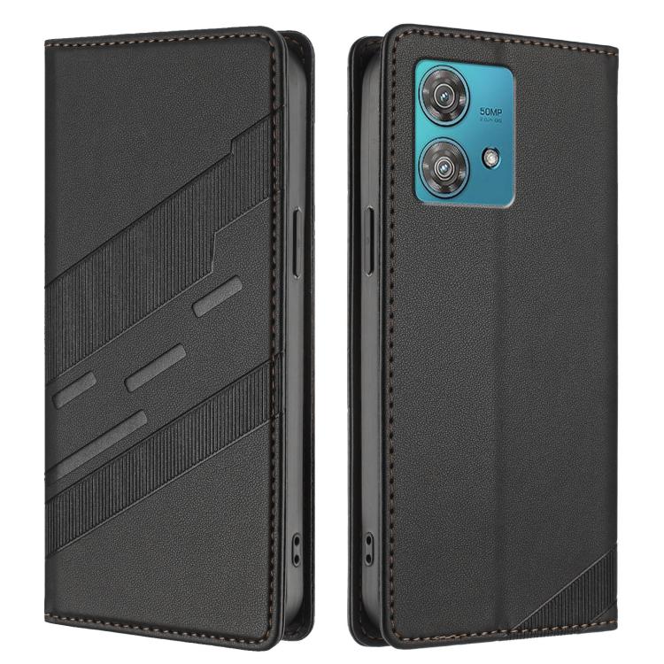 Embossed Multi-functional Wallet Retro Leather Phone Case, Compatible with Motorola Edge 40 Neo 5G