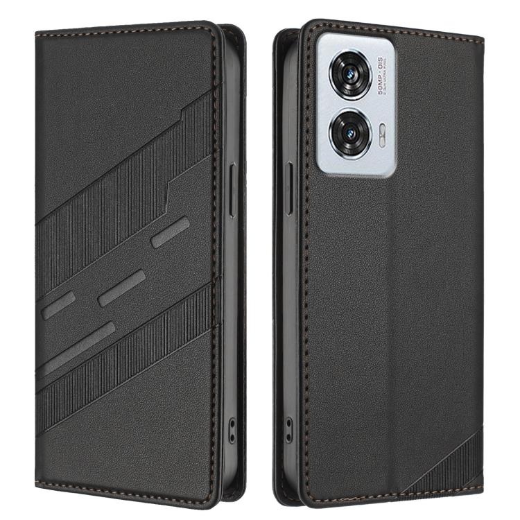 Embossed Multi-functional Wallet Retro Leather Phone Case, Compatible with Motorola Edge 50 Fusion