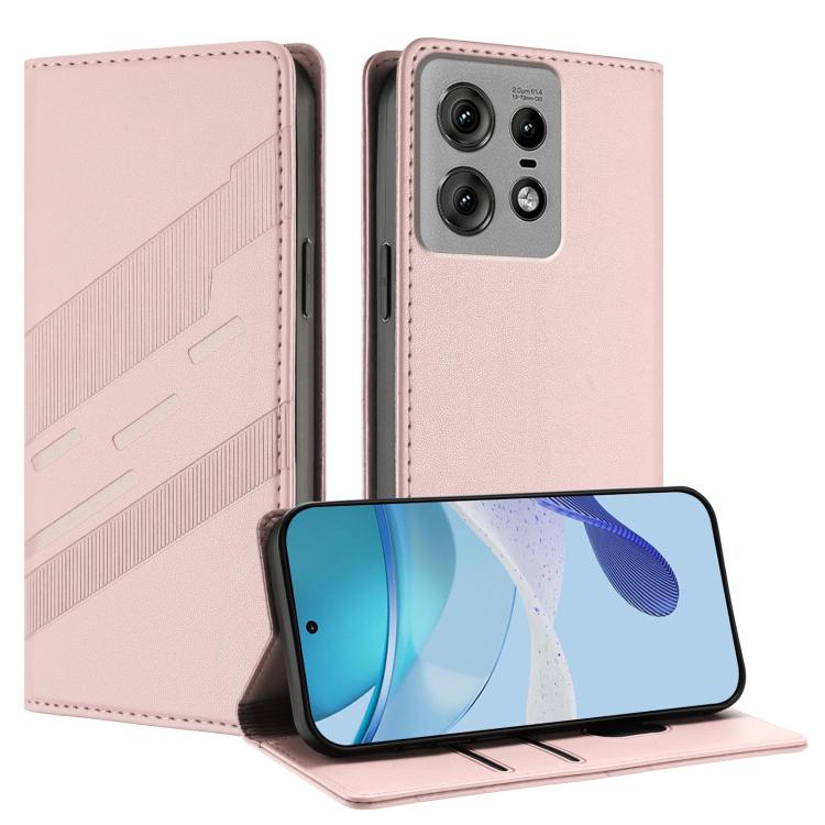 Embossed Multi-functional Wallet Retro Leather Phone Case, Compatible with Motorola Edge 50 Pro